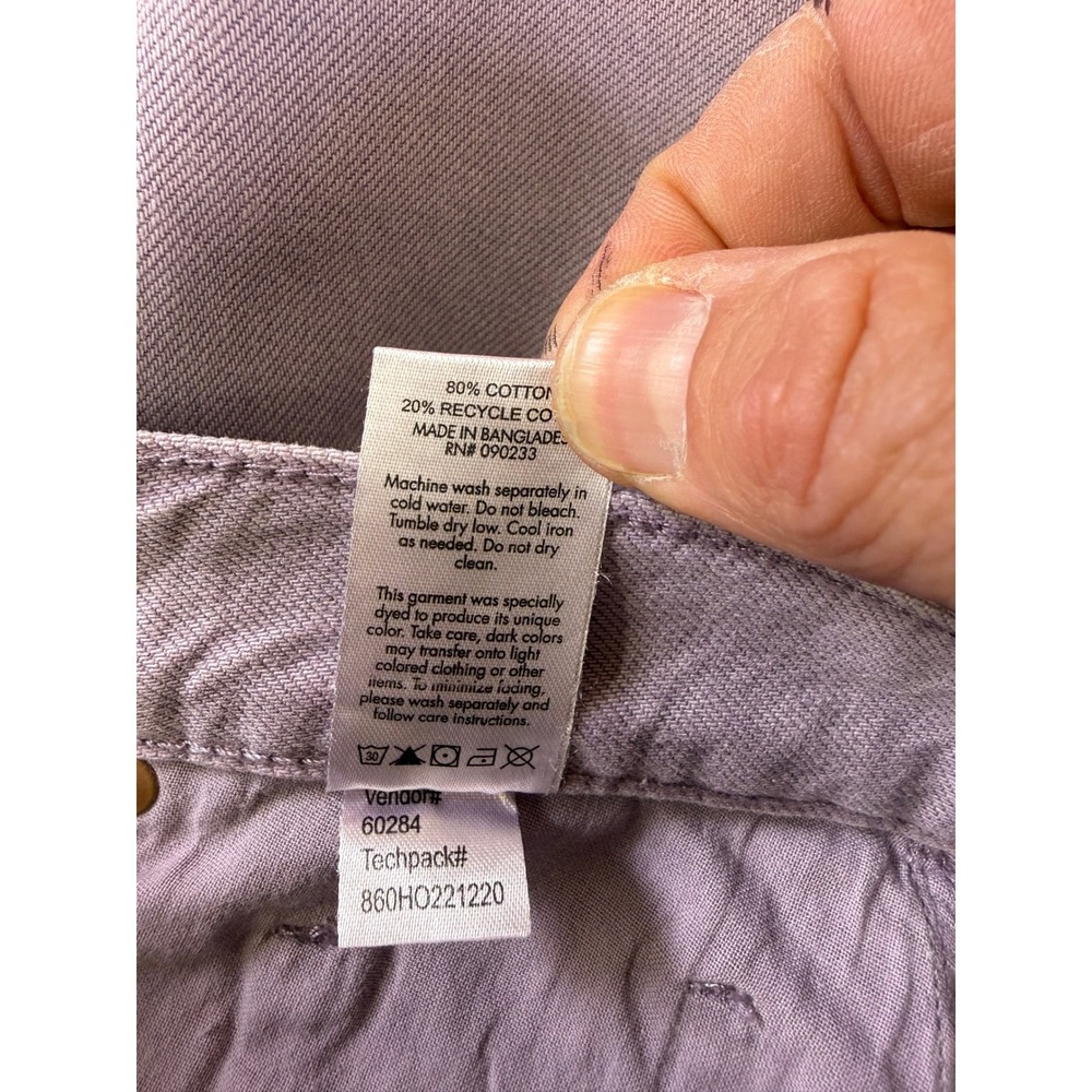 PacSun High Rise Flare Jeans 27 NWT Dusty Lavender Mauve Purple Denim Pants - Picture 14 of 16